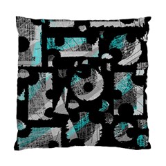 Blue Shadows  Standard Cushion Case (one Side) by Valentinaart