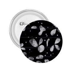 Black And White Floral Abstraction 2 25  Buttons by Valentinaart