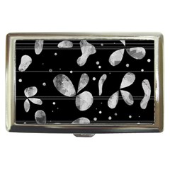 Black And White Floral Abstraction Cigarette Money Cases