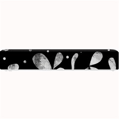 Black And White Floral Abstraction Small Bar Mats