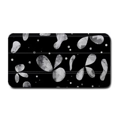 Black And White Floral Abstraction Medium Bar Mats