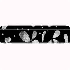 Black And White Floral Abstraction Large Bar Mats