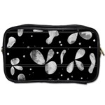 Black and white floral abstraction Toiletries Bags 2-Side Front