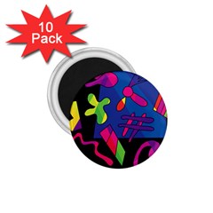 Colorful Shapes 1 75  Magnets (10 Pack) 