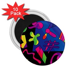 Colorful Shapes 2 25  Magnets (10 Pack) 