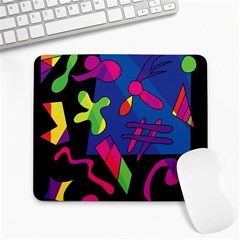 Colorful Shapes Large Mousepads by Valentinaart