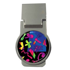 Colorful Shapes Money Clips (round) 