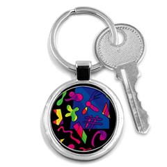 Colorful Shapes Key Chains (round) 