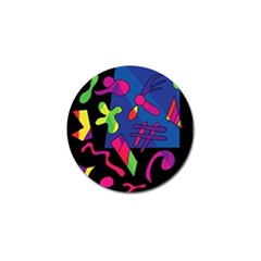 Colorful Shapes Golf Ball Marker (4 Pack)