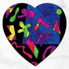 Colorful Shapes Jigsaw Puzzle (heart)