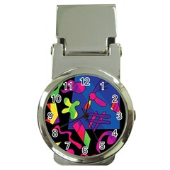 Colorful Shapes Money Clip Watches