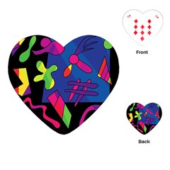 Colorful Shapes Playing Cards (heart) 