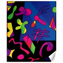 Colorful Shapes Canvas 11  X 14  