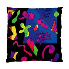 Colorful Shapes Standard Cushion Case (one Side) by Valentinaart