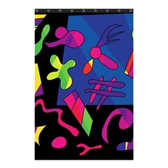 Colorful Shapes Shower Curtain 48  X 72  (small)  by Valentinaart