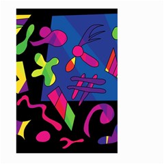 Colorful Shapes Large Garden Flag (two Sides) by Valentinaart