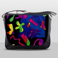 Colorful Shapes Messenger Bags