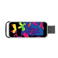 Colorful Shapes Portable Usb Flash (one Side)