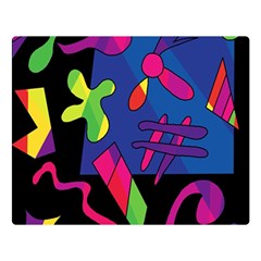 Colorful Shapes Double Sided Flano Blanket (large) 