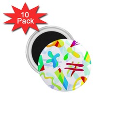 Playful Shapes 1 75  Magnets (10 Pack) 