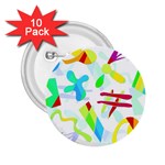 Playful shapes 2.25  Buttons (10 pack)  Front