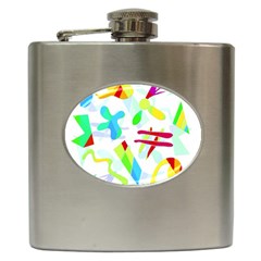 Playful Shapes Hip Flask (6 Oz)