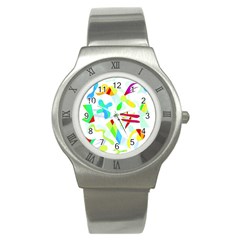 Playful Shapes Stainless Steel Watch