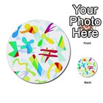 Playful shapes Multi-purpose Cards (Round)  Front 1