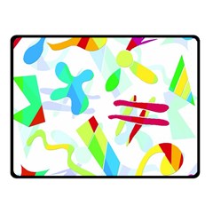 Playful Shapes Fleece Blanket (small) by Valentinaart