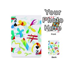 Playful Shapes Playing Cards 54 (mini)  by Valentinaart