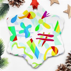 Playful Shapes Ornament (snowflake) 