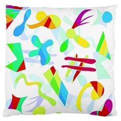 Playful Shapes Large Cushion Case (one Side)