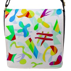 Playful Shapes Flap Messenger Bag (s)