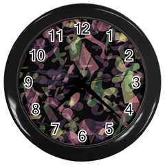 Depression  Wall Clocks (black) by Valentinaart