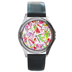 Summer Round Metal Watch by Valentinaart