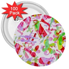 Summer 3  Buttons (100 Pack) 