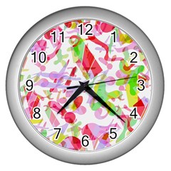 Summer Wall Clocks (silver)  by Valentinaart