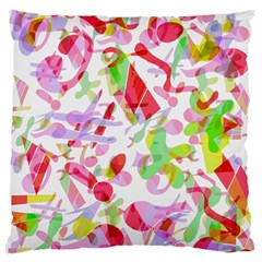 Summer Large Flano Cushion Case (two Sides) by Valentinaart