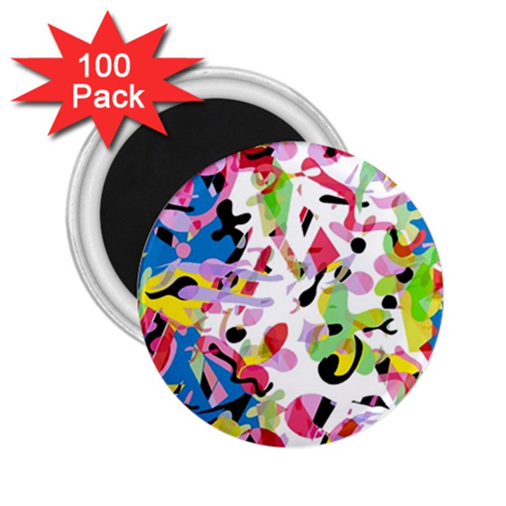 Colorful pother 2.25  Magnets (100 pack) 