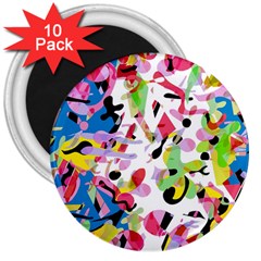 Colorful Pother 3  Magnets (10 Pack) 