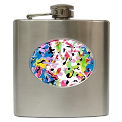 Colorful Pother Hip Flask (6 Oz)