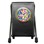 Colorful pother Pen Holder Desk Clocks Front