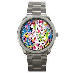 Colorful Pother Sport Metal Watch