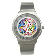 Colorful Pother Stainless Steel Watch