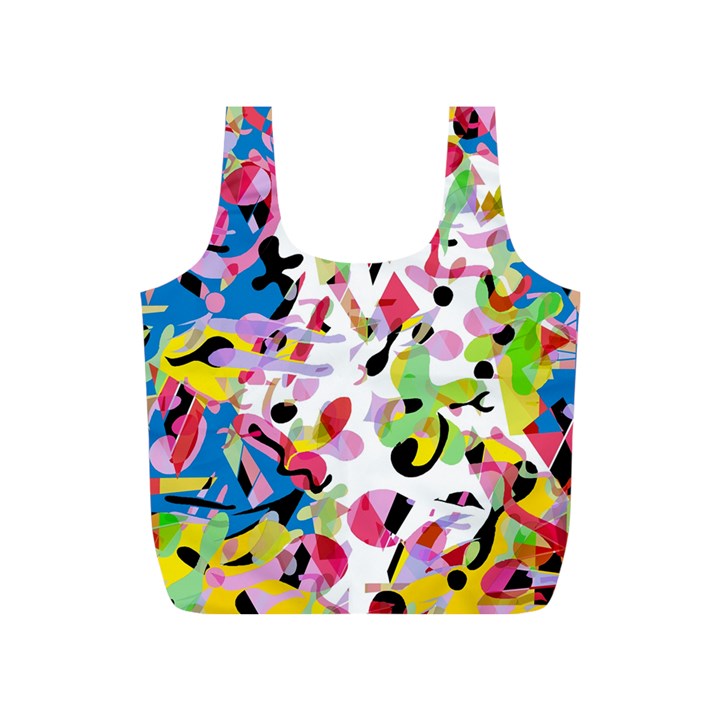 Colorful pother Full Print Recycle Bags (S) 