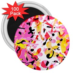 Pink Pother 3  Magnets (100 Pack) by Valentinaart