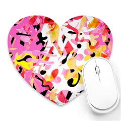 Pink Pother Heart Mousepads