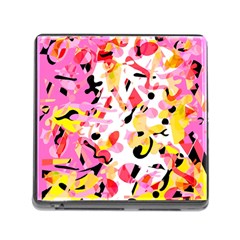 Pink Pother Memory Card Reader (square) by Valentinaart