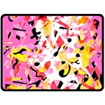 Pink pother Fleece Blanket (Large)  80 x60  Blanket Front