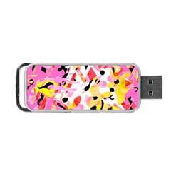 Pink Pother Portable Usb Flash (two Sides)